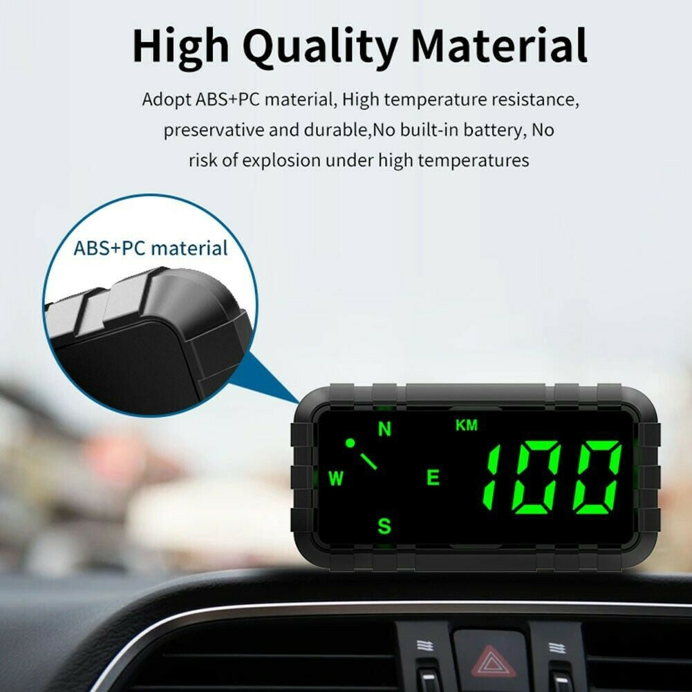 Hud Speed Odometer Mileage Car Head Up Display Compass Gps - Premium Other Car Electronics from Rapidvehicles - Just $58.99! Shop now at Rapidvehicles