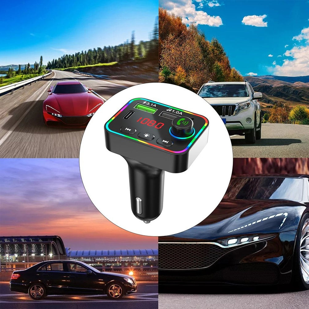 Usb Car Charger FM Transmitter Bluetooth 5.0 Black - Premium Car Chargers from Rapidvehicles - Just $17.99! Shop now at Rapidvehicles