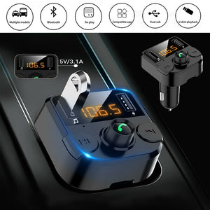 Car Wireless FM Transmitter Bluetooth 5.0 Black - Premium Car Chargers from Rapidvehicles - Just $20.99! Shop now at Rapidvehicles