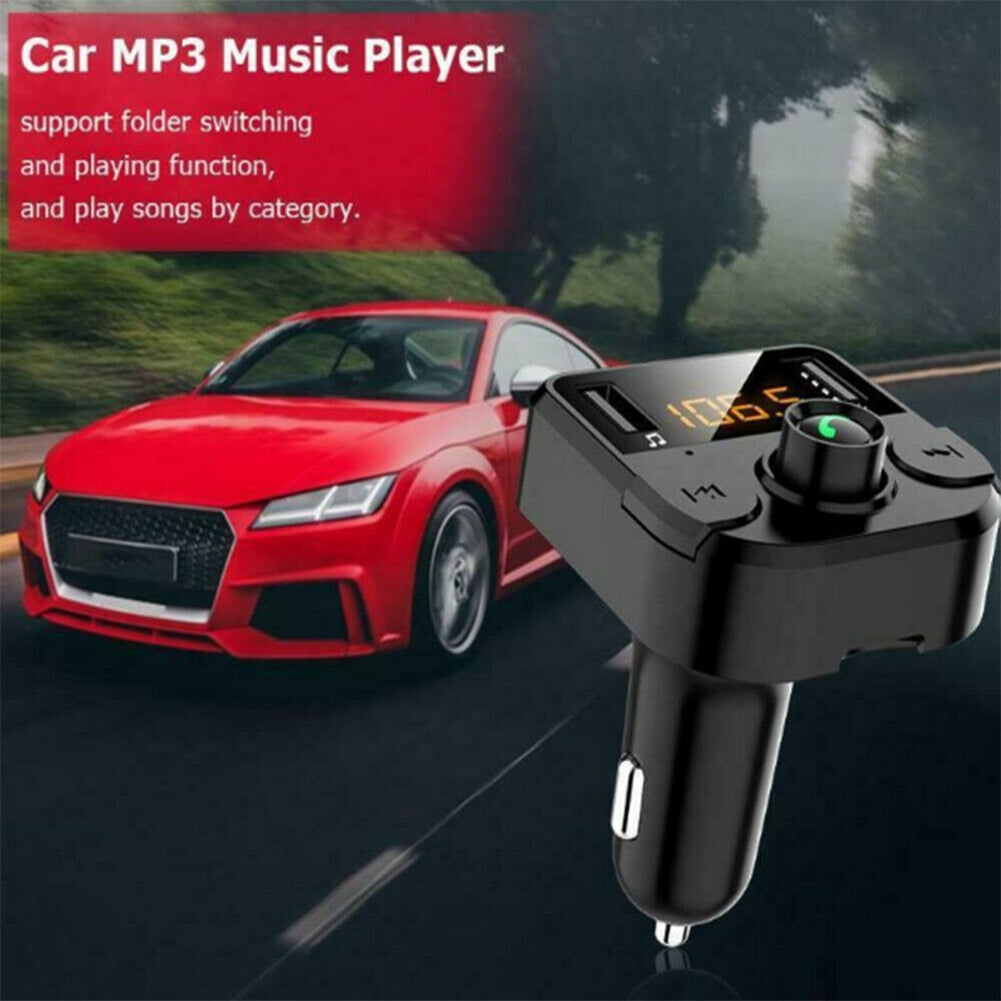 Car Wireless FM Transmitter Bluetooth 5.0 Black - Premium Car Chargers from Rapidvehicles - Just $20.99! Shop now at Rapidvehicles