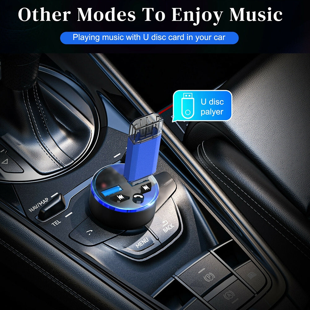 Car Charger Wireless Bluetooth 5.0 Receiver Dual Usb Fast - Premium Car Chargers from Rapidvehicles - Just $22.99! Shop now at Rapidvehicles