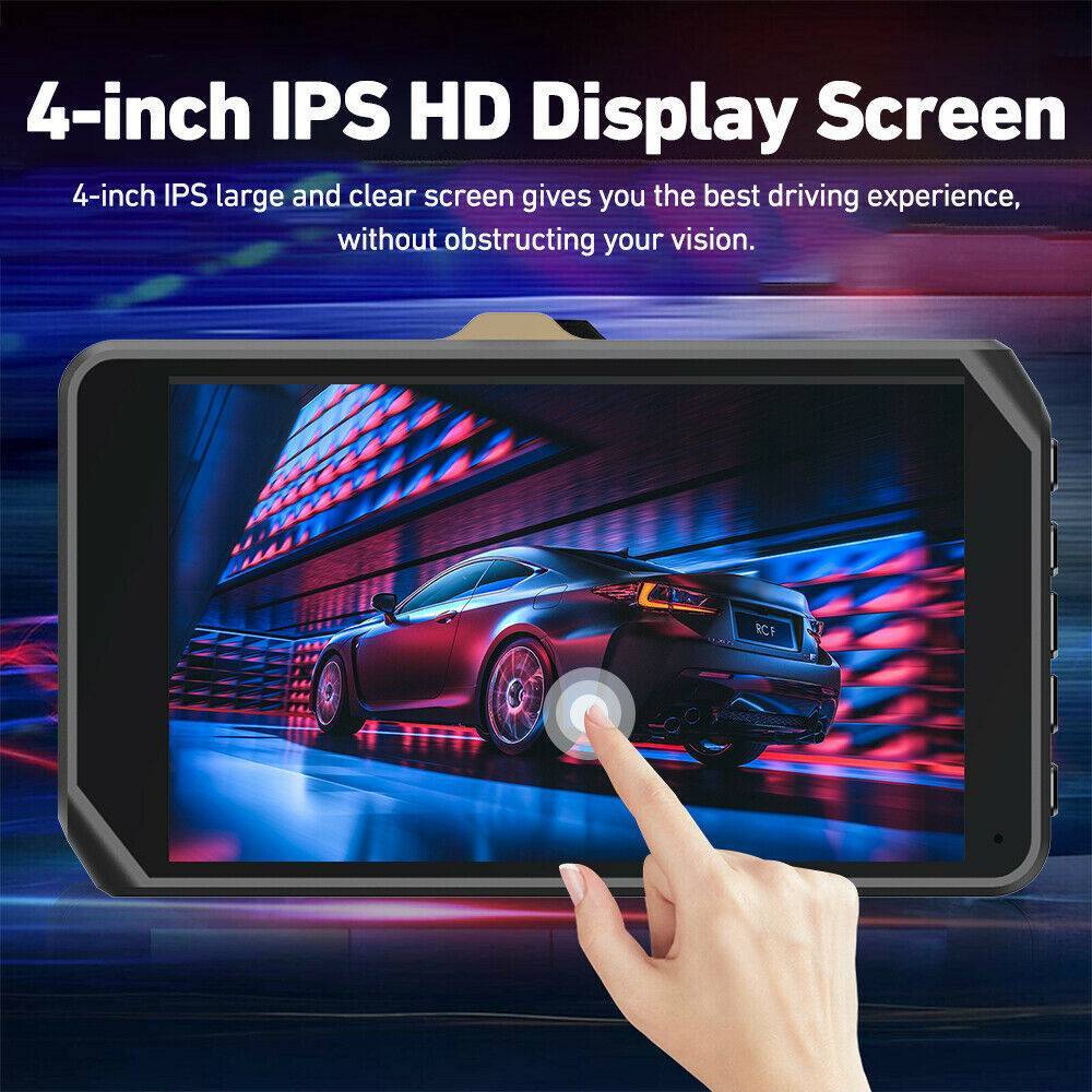 4-inch Car Dvr 1080p Hd Ips Dual Camera Dash Cam Video Recorder G-sensor 170 Degrees Wide-angle Driving Recorder - Premium Car DVR from Rapidvehicles - Just $57.42! Shop now at Rapidvehicles