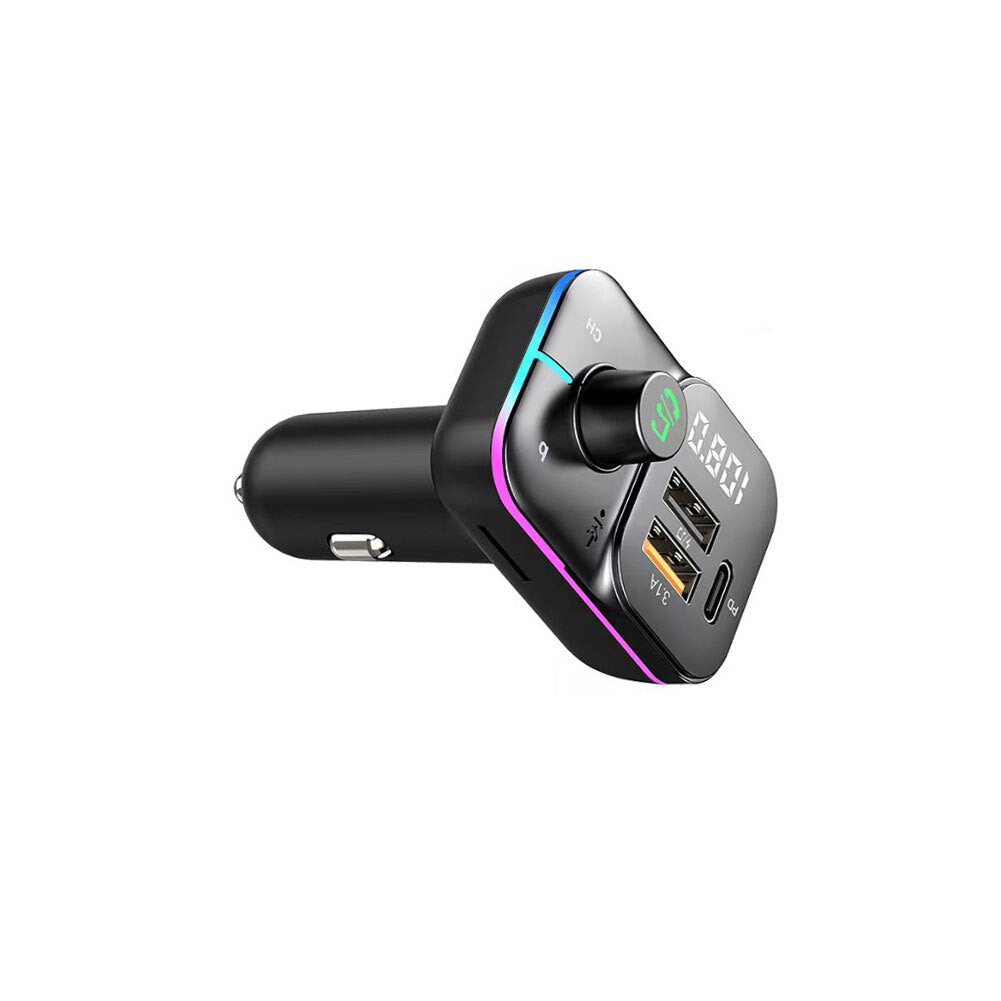 C24 Car FM Transmitter Bluetooth Wireless Handsfree Audio Dual Usb Car Charger Black - Premium Car Chargers from Rapidvehicles - Just $22.99! Shop now at Rapidvehicles