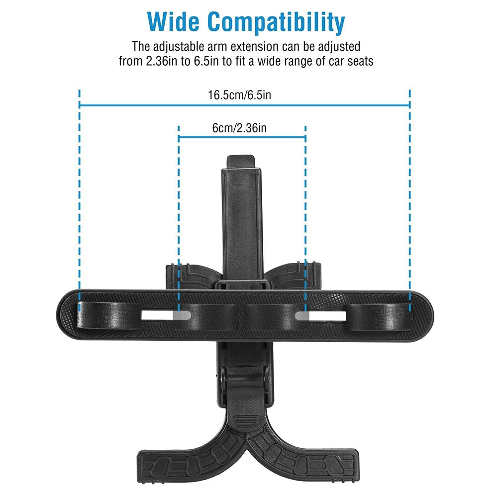 Car Back Seat Headrest Holder Adjustable Rear Pillow Bracket - Premium Car Mounts & Holders from Rapidvehicles - Just $17.99! Shop now at Rapidvehicles