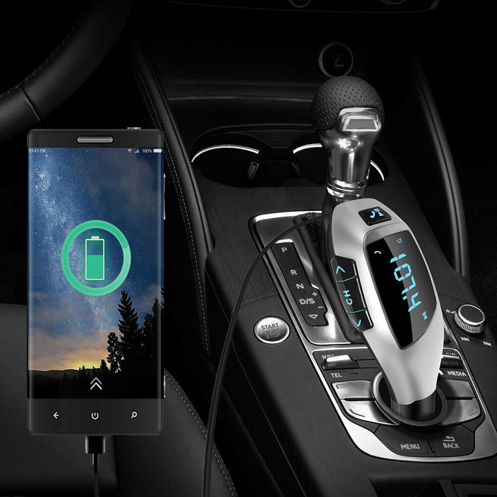 X5 Car Wireless Fm Transmitter Bluetooth USB Charging Port Black - Premium Car Chargers from Rapidvehicles - Just $25.99! Shop now at Rapidvehicles