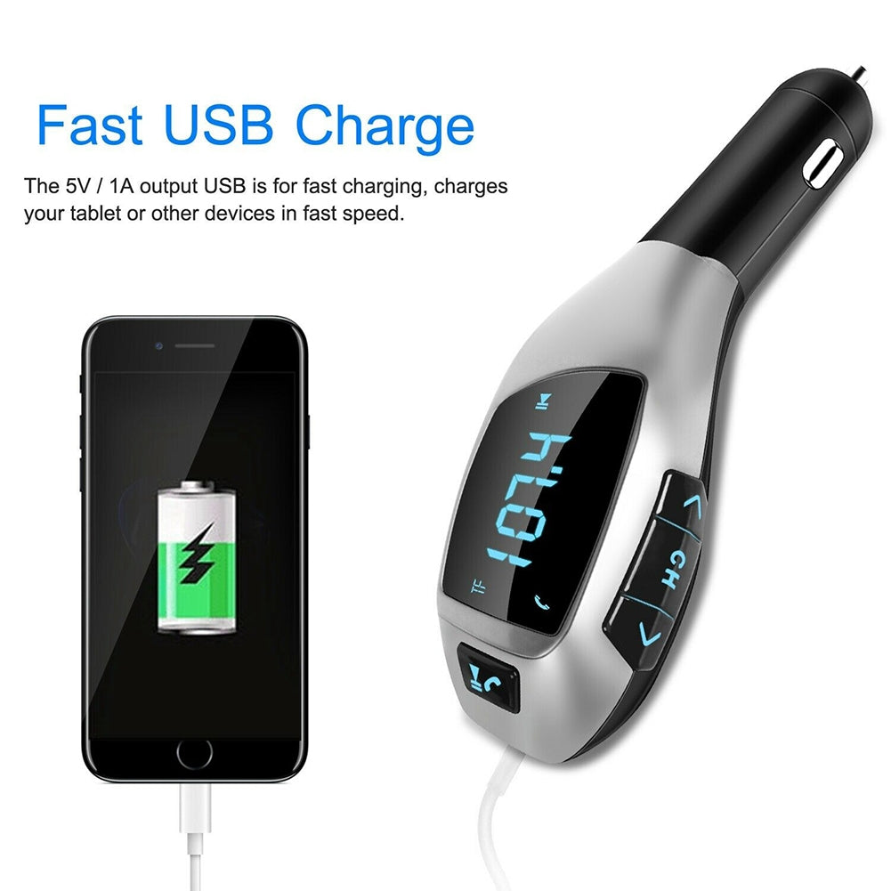 X5 Car Wireless Fm Transmitter Bluetooth USB Charging Port Black - Premium Car Chargers from Rapidvehicles - Just $25.99! Shop now at Rapidvehicles