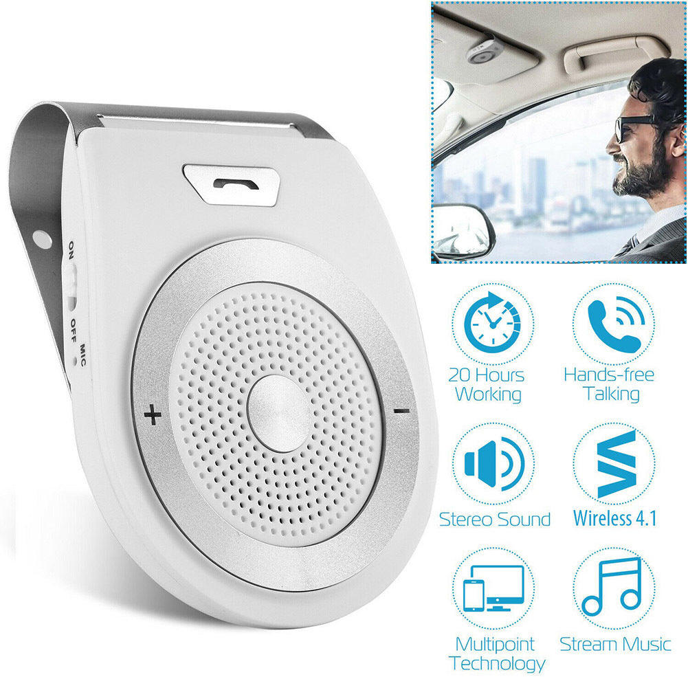 Wireless Car Speakerphone Kit Sun Visor Bluetooth Hands-free - Premium Other Car Electronics from Rapidvehicles - Just $39.99! Shop now at Rapidvehicles