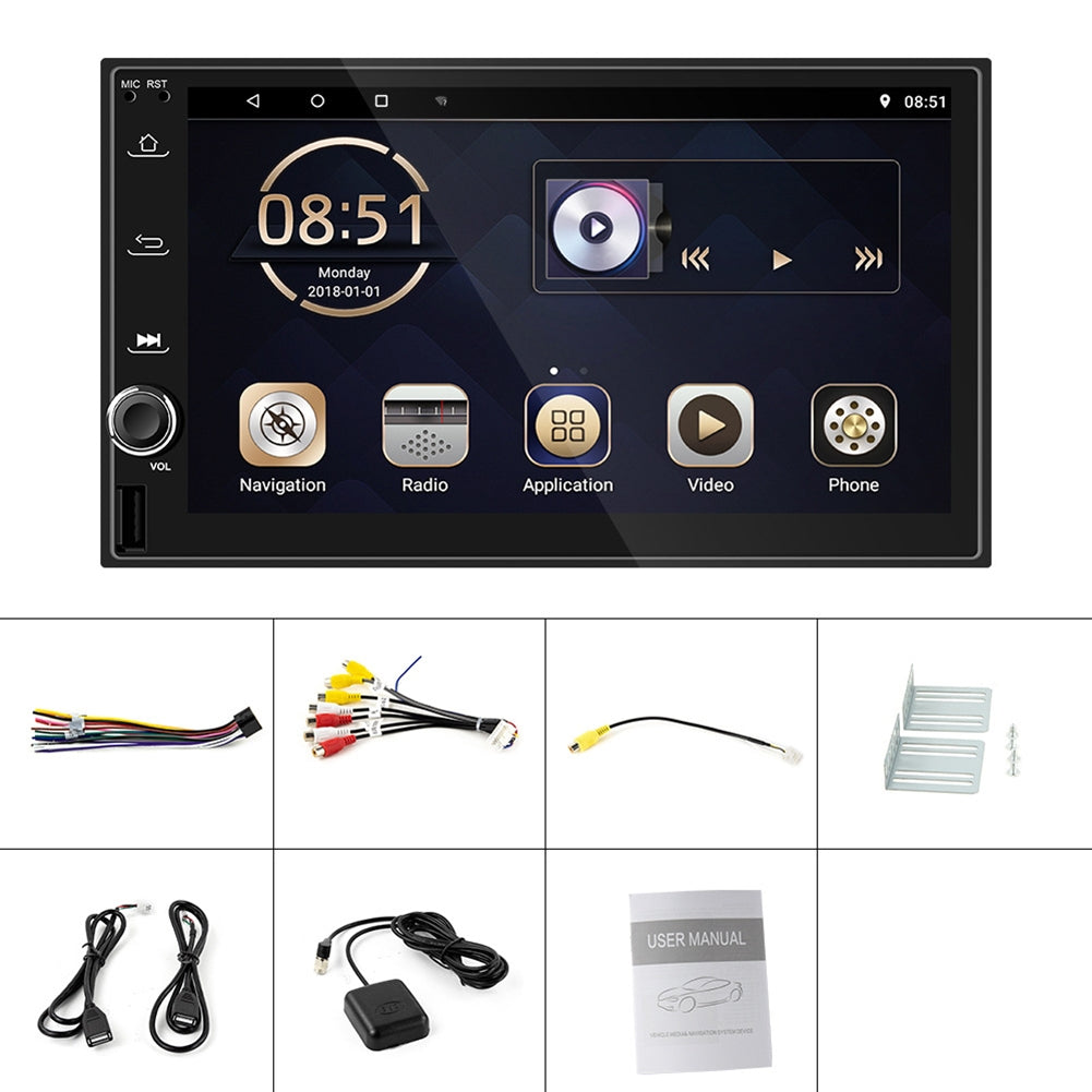 7-inch Car Multimedia Video Player Universal Android 9.0 Central - Premium Car Rear View Camera from Rapidvehicles - Just $148.99! Shop now at Rapidvehicles