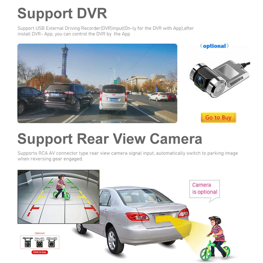 7-inch Car Multimedia Video Player Universal Android 9.0 Central - Premium Car Rear View Camera from Rapidvehicles - Just $148.99! Shop now at Rapidvehicles