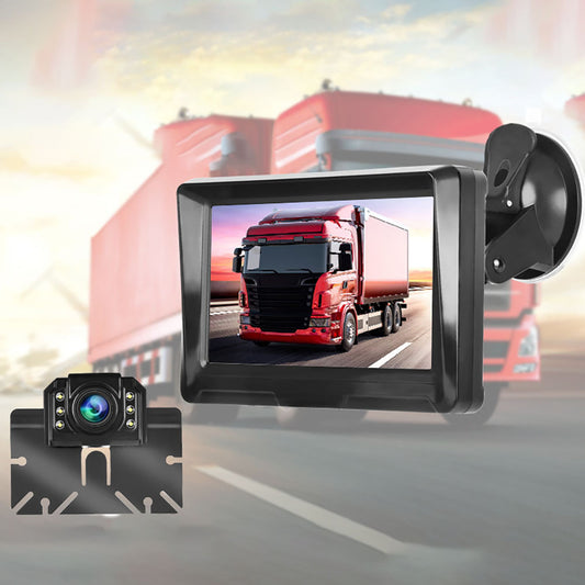 Wired HD Reversing Camera with 5 Inch LCD Ahd Monitor License - Premium Car Rear View Camera from Rapidvehicles - Just $103.99! Shop now at Rapidvehicles