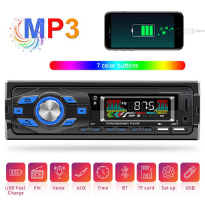 Car Radio Audio 1Din Bluetooth Stereo MP3 Player Fm Receiver Black - Premium Other Car Electronics from Rapidvehicles - Just $29.99! Shop now at Rapidvehicles