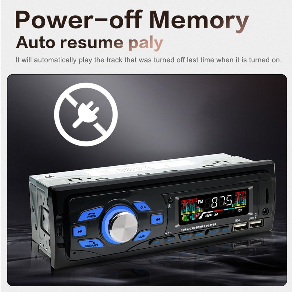 Car Radio Audio 1Din Bluetooth Stereo MP3 Player Fm Receiver Black - Premium Other Car Electronics from Rapidvehicles - Just $29.99! Shop now at Rapidvehicles