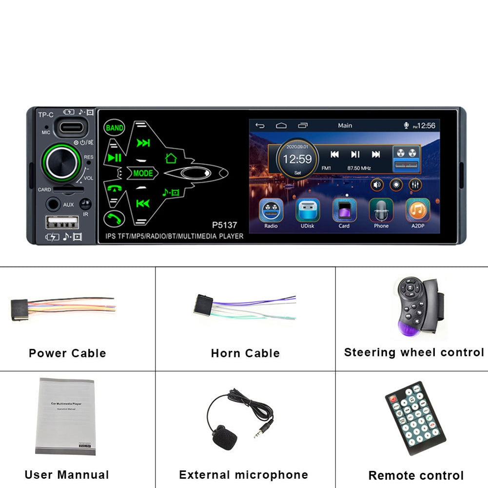 Car Radio 3.8-inch Ips Full Touch-screen Mp5 Player Pm3 Bluetooth - Premium Car Rear View Camera from Rapidvehicles - Just $82.99! Shop now at Rapidvehicles