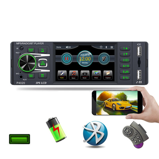 Car Radio 4.1-inch Digital Ips Screen Mp5 Player Aux Usb Card - Premium Car Rear View Camera from Rapidvehicles - Just $66.59! Shop now at Rapidvehicles