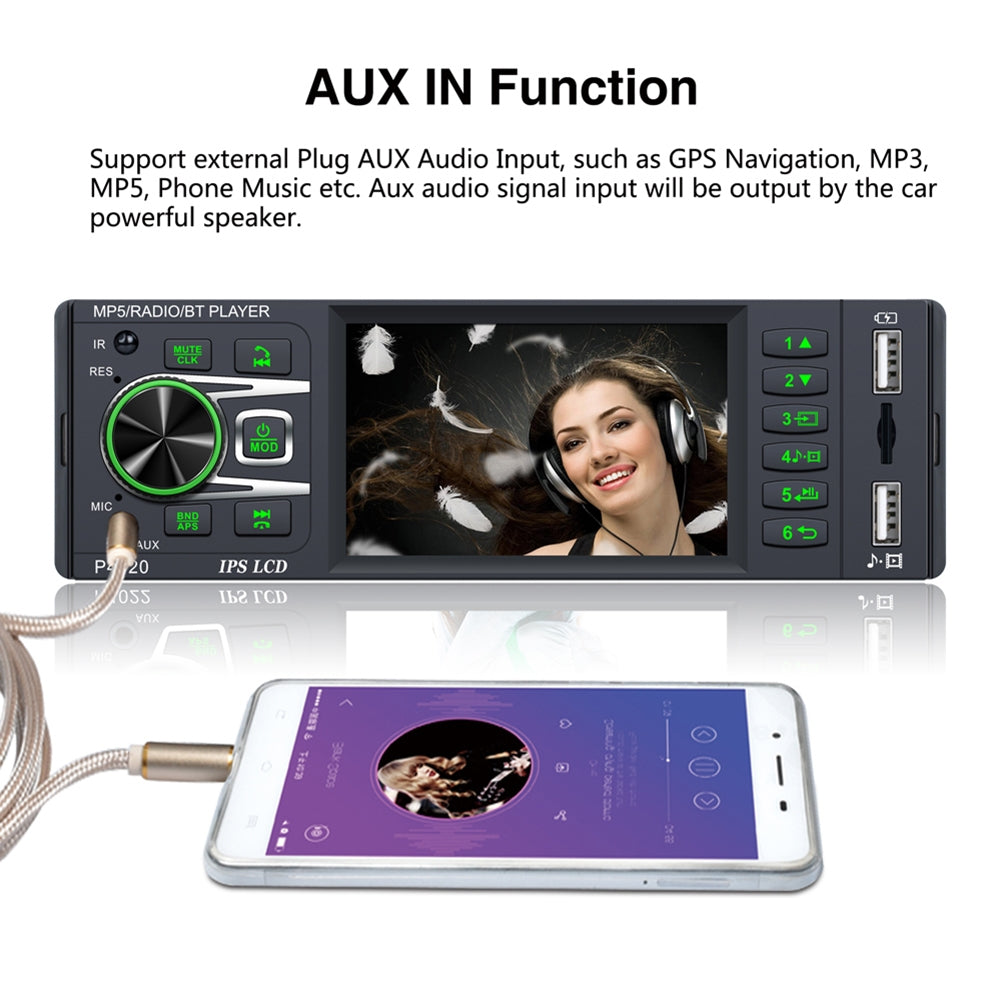 Car Radio 4.1-inch Digital Ips Screen Mp5 Player Aux Usb Card - Premium Car Rear View Camera from Rapidvehicles - Just $66.59! Shop now at Rapidvehicles