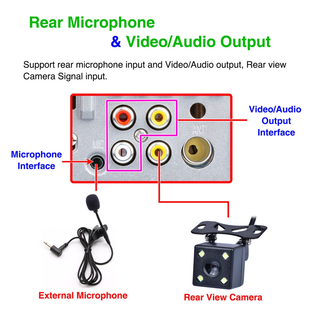 Car Radio 4.1-inch Digital Ips Screen Mp5 Player Aux Usb Card - Premium Car Rear View Camera from Rapidvehicles - Just $66.59! Shop now at Rapidvehicles