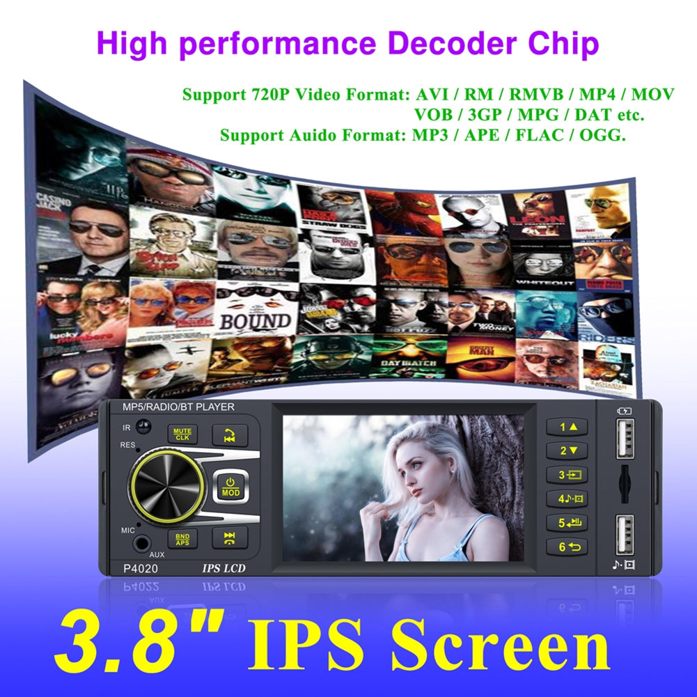 Car Radio 4.1-inch Digital Ips Screen Mp5 Player Aux Usb Card - Premium Car Rear View Camera from Rapidvehicles - Just $66.59! Shop now at Rapidvehicles