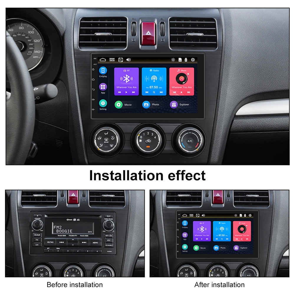 7-inch Car Radio Wired Carplay MP5 Player Universal GPS Bluetooth - Premium Car Rear View Camera from Rapidvehicles - Just $95.99! Shop now at Rapidvehicles