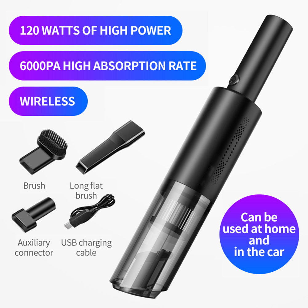 Wireless Car Vacuum Cleaner Portable Handheld Cordless Strong Suction Ultra Light Black - Premium Car Wash Tools from Rapidvehicles - Just $46.99! Shop now at Rapidvehicles