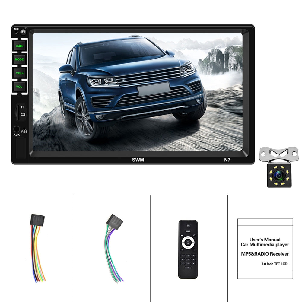 7-inch Car Stereo Mp5 Player HD Touch-screen Universal Bluetooth - Premium Car Rear View Camera from Rapidvehicles - Just $99.99! Shop now at Rapidvehicles