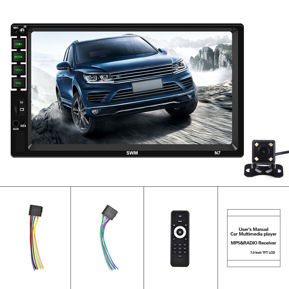 7-inch Car Stereo Mp5 Player HD Touch-screen Universal Bluetooth - Premium Car Rear View Camera from Rapidvehicles - Just $99.99! Shop now at Rapidvehicles