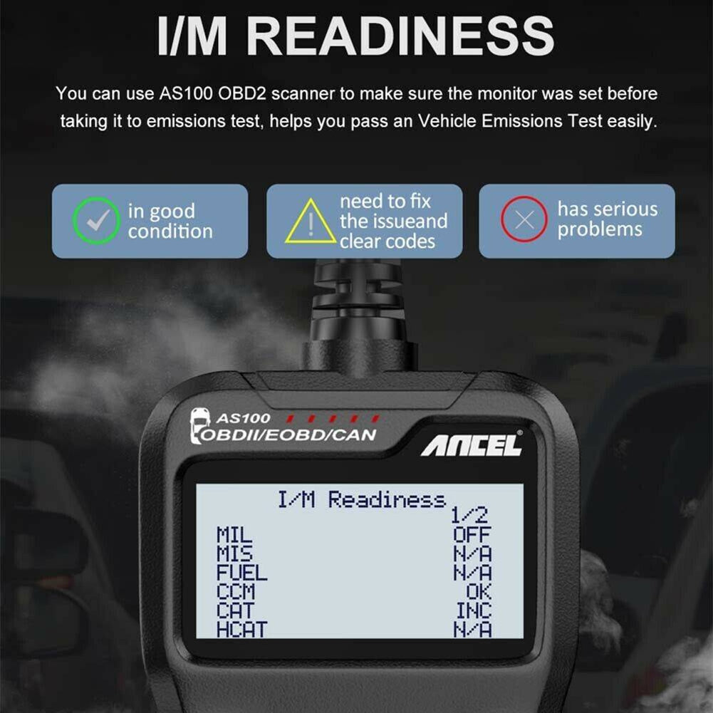 Ancel As100 Obd2 Scanner Car Check Engine Fault Detector Code - Premium OBD & Diagnostic Tools from Rapidvehicles - Just $55.79! Shop now at Rapidvehicles