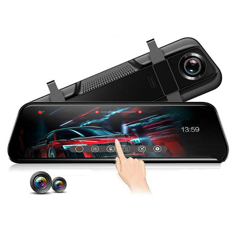 10-inch Streaming Media Rearview Mirror Recorder 1080P HD 2.5d - Premium Car Rear View Camera from Rapidvehicles - Just $100.99! Shop now at Rapidvehicles