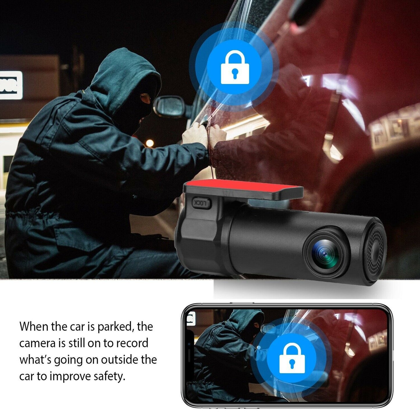 1080P HD Wireless Wifi Car Dvr Camera Dash Cam G-sensor Video - Premium Car Rear View Camera from Rapidvehicles - Just $53.99! Shop now at Rapidvehicles