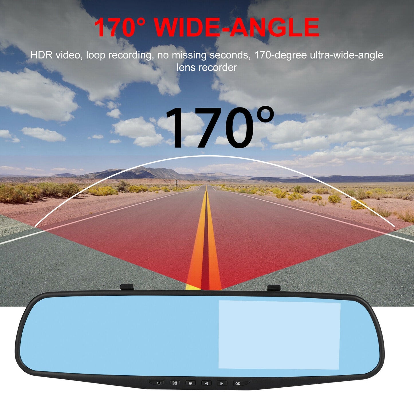 4.3-inch Rearview Mirror Car Driving Recorder Front Rear Double - Premium Car Rear View Camera from Rapidvehicles - Just $63.89! Shop now at Rapidvehicles