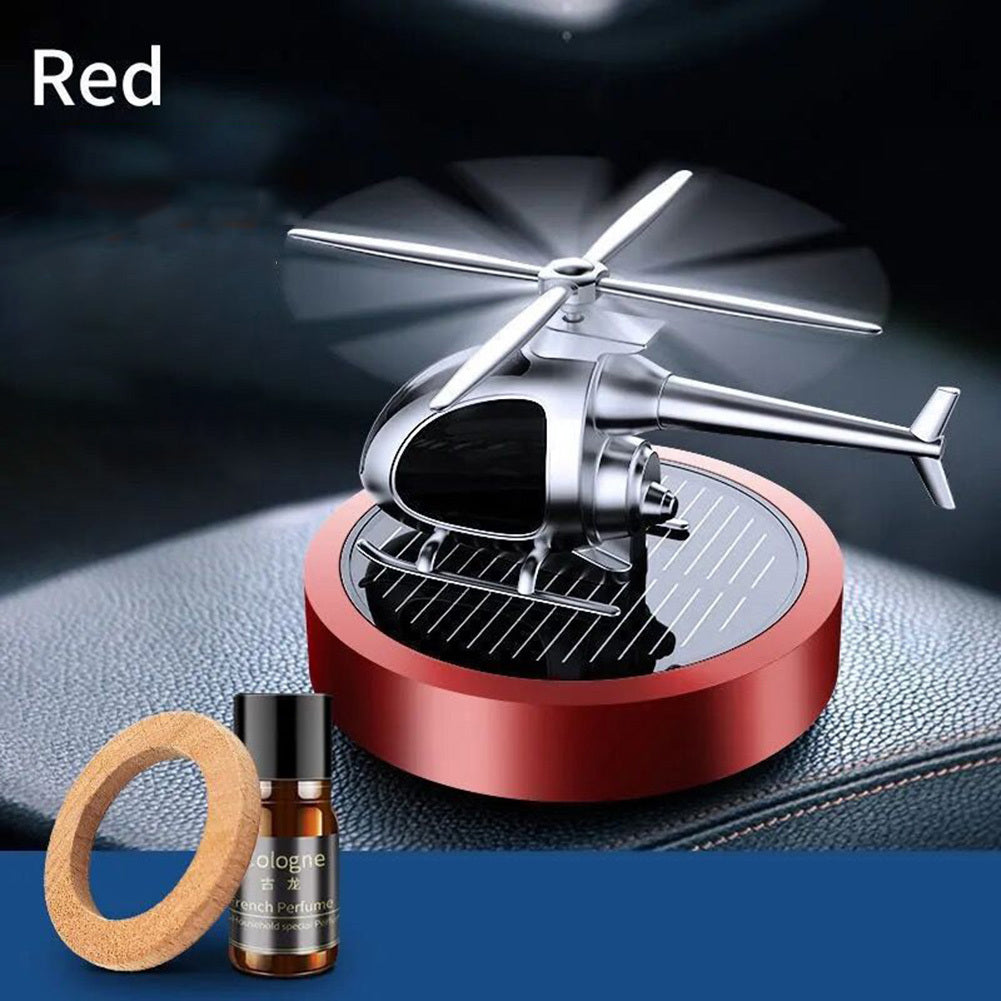 US Air Freshener Helicopter Ornaments Solar Energy Rotating - Premium Automotive from Rapidvehicles - Just $51.29! Shop now at Rapidvehicles