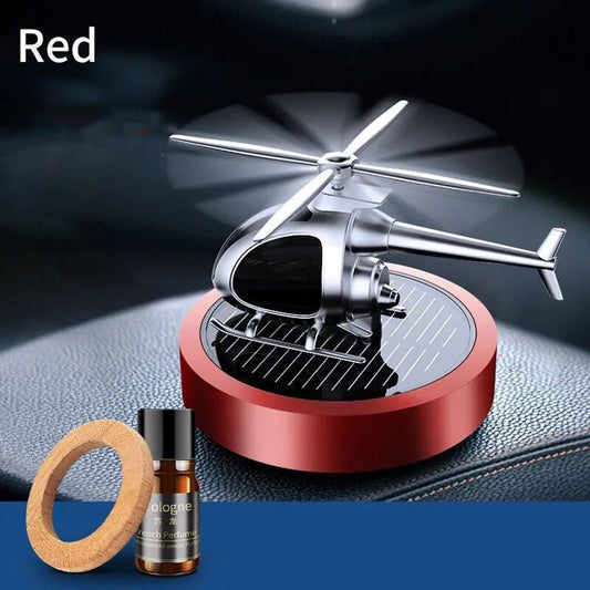 US Air Freshener Helicopter Ornaments Solar Energy Rotating - Premium Automotive from Rapidvehicles - Just $51.29! Shop now at Rapidvehicles