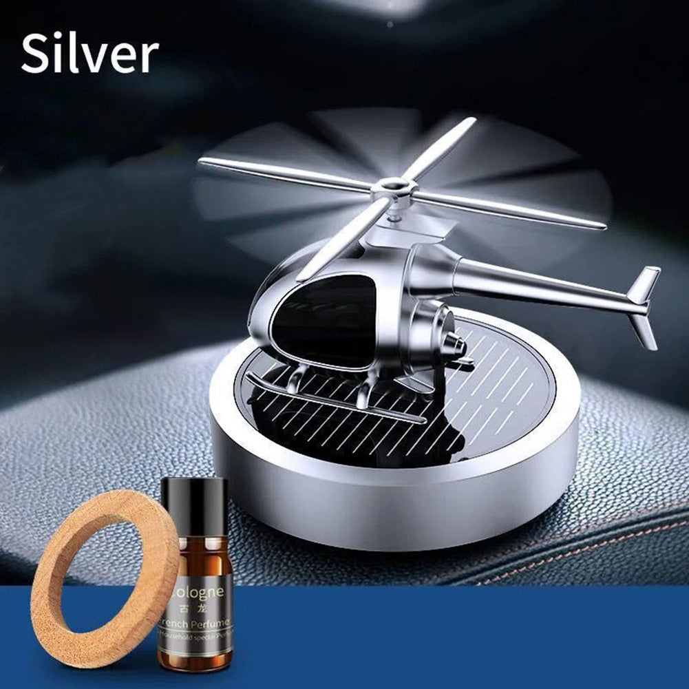 US Air Freshener Helicopter Ornaments Solar Energy Rotating Aromatherapy Diffuser Interior Perfume Supplies Decoration Accessories red - Premium Automotive from Rapidvehicles - Just $46.14! Shop now at Rapidvehicles