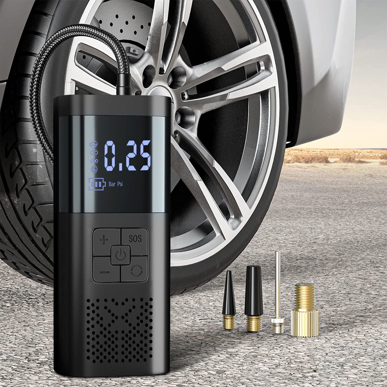 150psi Car Digital Electric Tire Inflator Portable LCD Car Wireless Air Pump Compressor - Premium Other Car Electronics from Rapidvehicles - Just $43.27! Shop now at Rapidvehicles