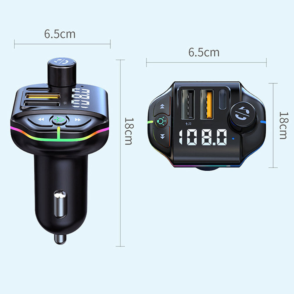 A10 Car Fm Transmitter Wireless Handsfree Receiver Bluetooth 5.0 Black - Premium Car Chargers from Rapidvehicles - Just $24.99! Shop now at Rapidvehicles