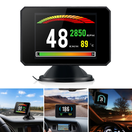 Hud Head-up Display P16 Obd Car Water Temperature Digital Display - Premium Car DVR from Rapidvehicles - Just $61.19! Shop now at Rapidvehicles