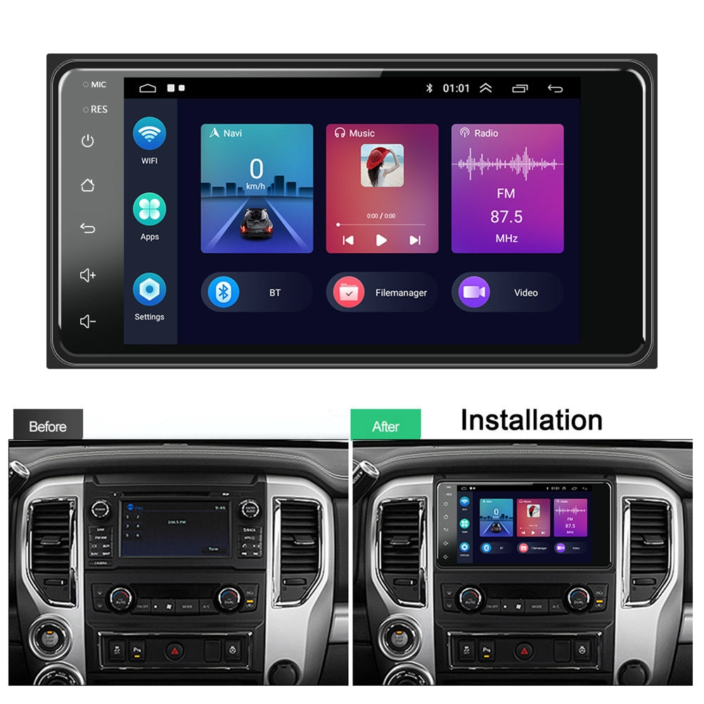 Car Radio Multimedia Video Player 7-inch Android 11 Carplay - Premium Car Rear View Camera from Rapidvehicles - Just $169.99! Shop now at Rapidvehicles