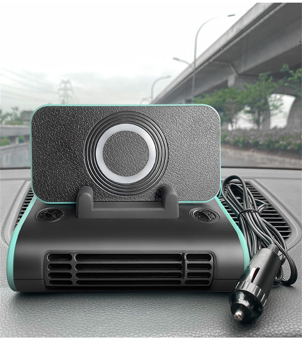 4-in-1 Car Fan Center Console Cooling Fans Wireless Charging - Premium Other Car Electronics from Rapidvehicles - Just $49.99! Shop now at Rapidvehicles