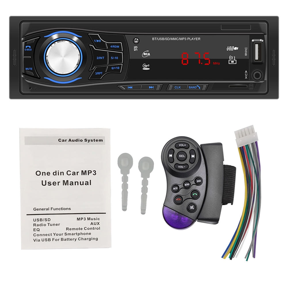 12v Car Multimedia Stereo Bluetooth MP3 Player FM Radio Receiver - Premium Other Car Electronics from Rapidvehicles - Just $47.99! Shop now at Rapidvehicles