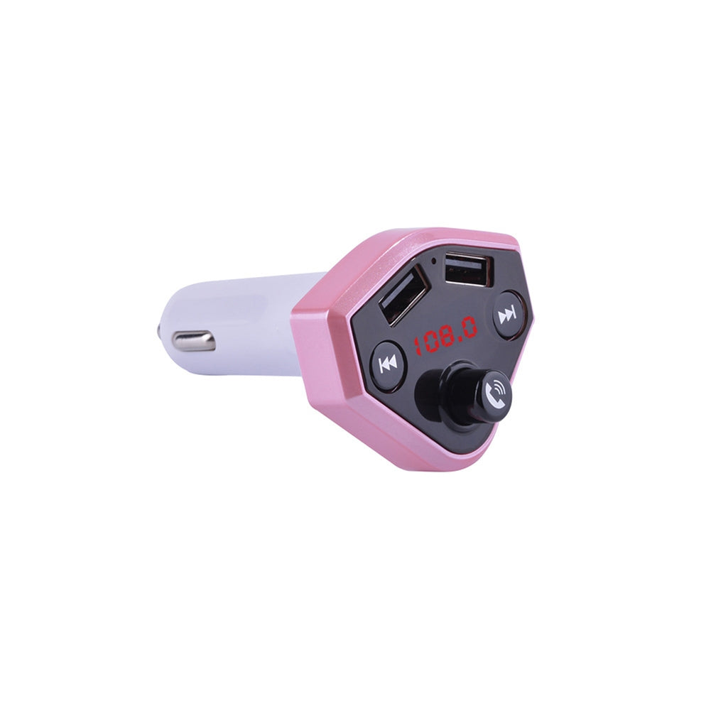 B4 12V 24V Car Cigarette Lighter Socket USB Charger MP3 Player Bluetooth Hands-free Rose Golden - Premium Car Chargers from Rapidvehicles - Just $22.99! Shop now at Rapidvehicles