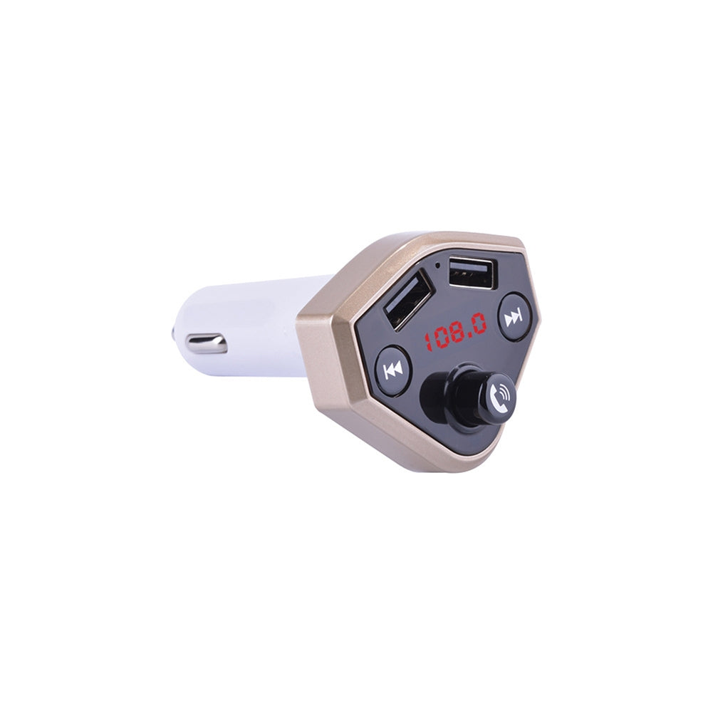 B4 12V 24V Car Cigarette Lighter Socket USB Charger MP3 Player Bluetooth Hands-free Rose Golden - Premium Car Chargers from Rapidvehicles - Just $22.99! Shop now at Rapidvehicles