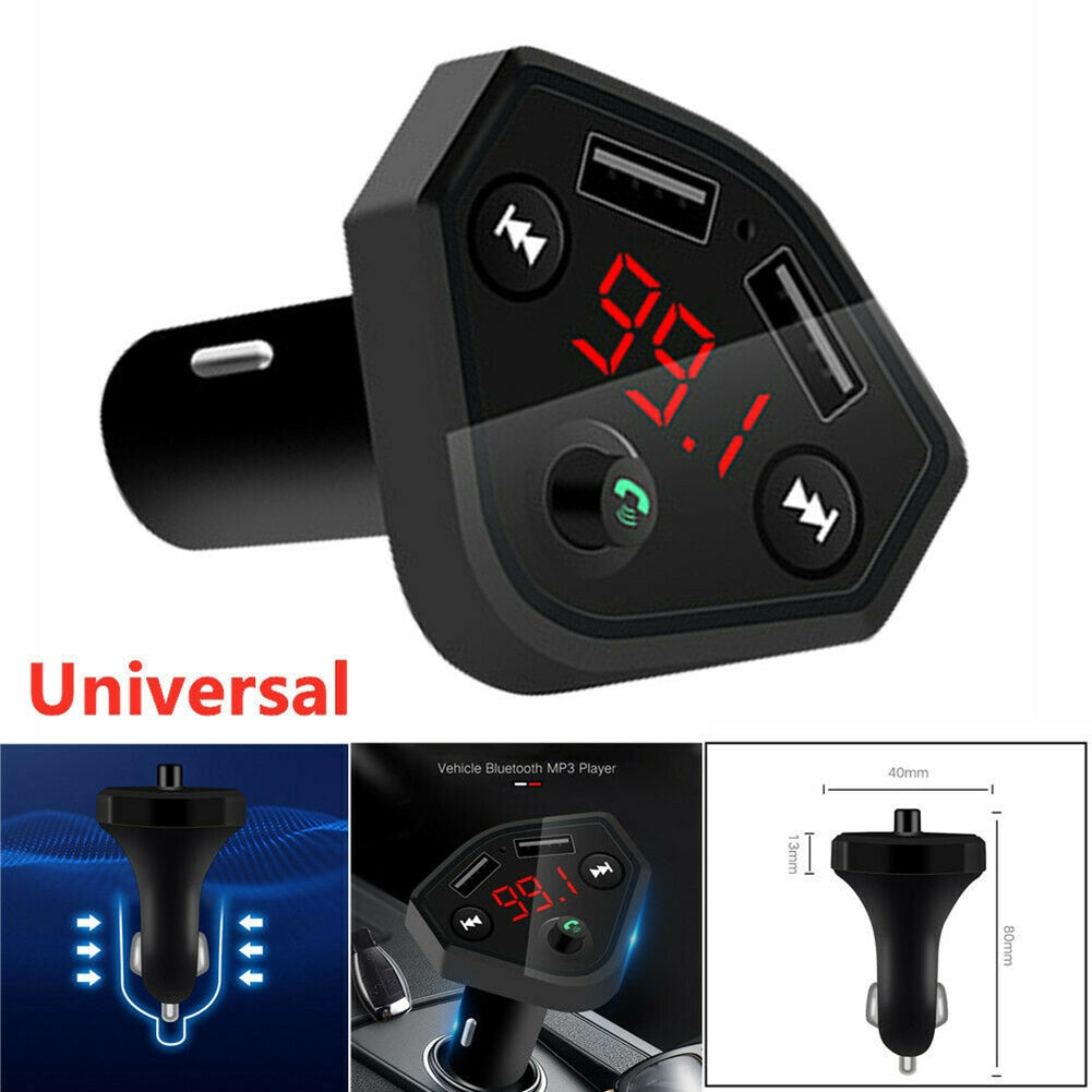 B4 12V 24V Car Cigarette Lighter Socket USB Charger MP3 Player Bluetooth Hands-free Rose Golden - Premium Car Chargers from Rapidvehicles - Just $22.99! Shop now at Rapidvehicles