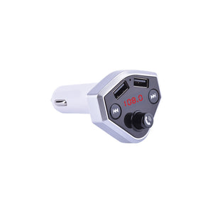 B4 12V 24V Car Cigarette Lighter Socket USB Charger MP3 Player Bluetooth Hands-free Silver - Premium Car Chargers from Rapidvehicles - Just $22.99! Shop now at Rapidvehicles