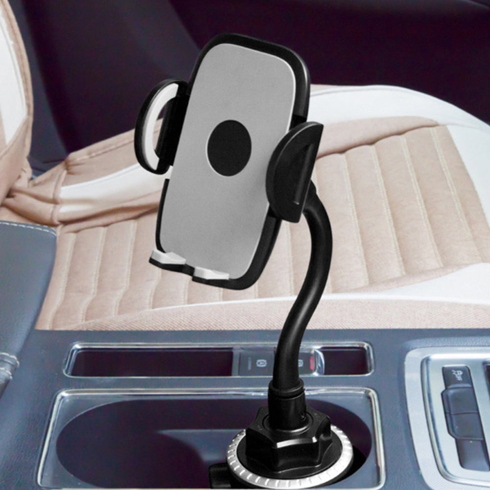 Gravity Linkage Mobile Phone Bracket Stable Cup Phone Holder 360-degree Rotation Black Silver - Premium Car Mounts & Holders from Rapidvehicles - Just $26.99! Shop now at Rapidvehicles