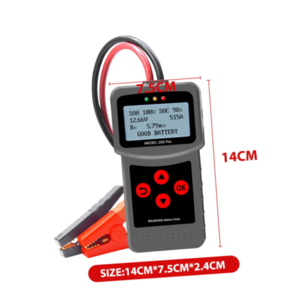 Micro-200 Pro Car Battery Tester 12V 3-220ah Battery Analyzer Charging Test Diagnostic Tool Grey - Premium OBD & Diagnostic Tools from Rapidvehicles - Just $59.99! Shop now at Rapidvehicles