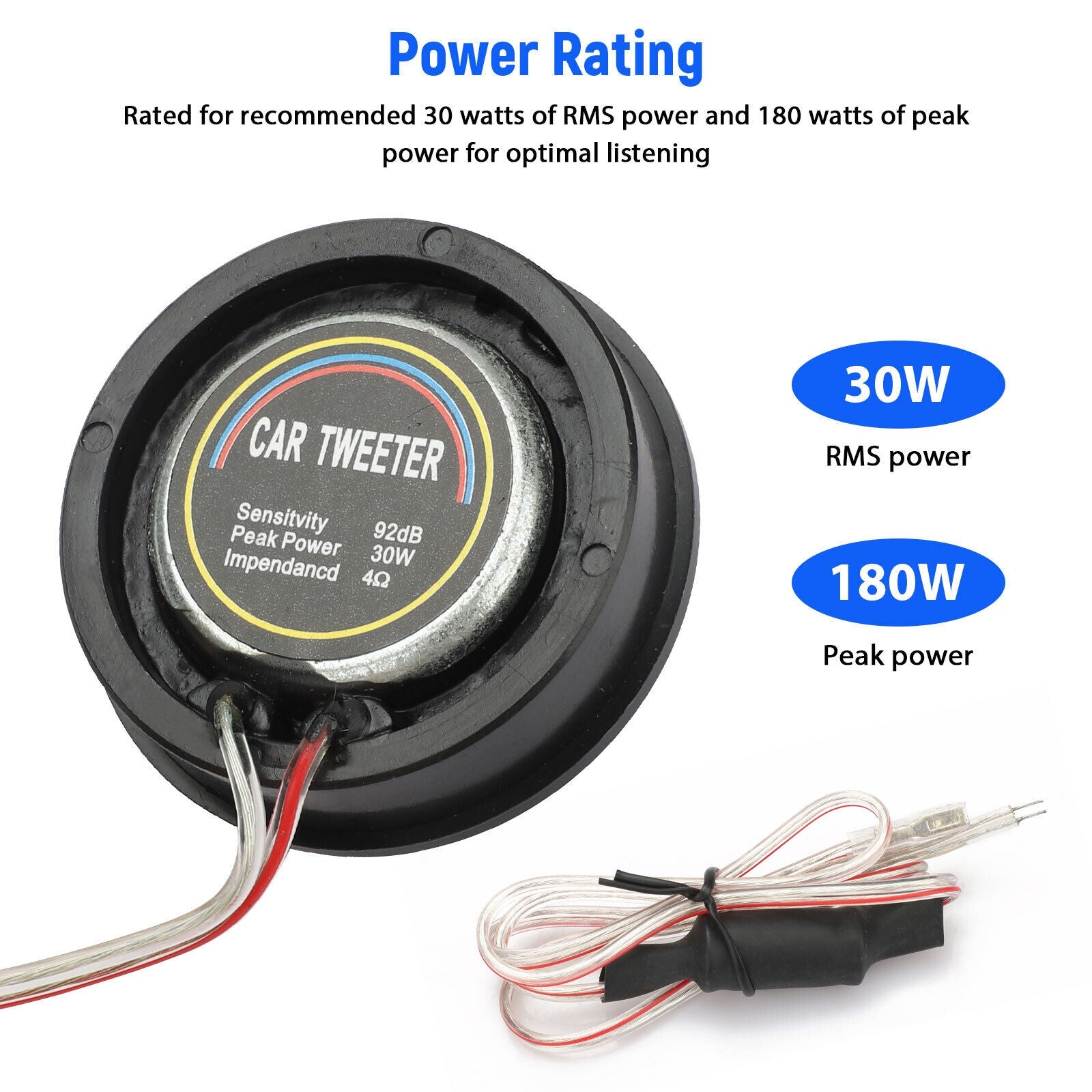 2pcs Car Dome Tweeters 92db Sensitivity High Frequency Audio - Premium Other Car Electronics from Rapidvehicles - Just $51.99! Shop now at Rapidvehicles