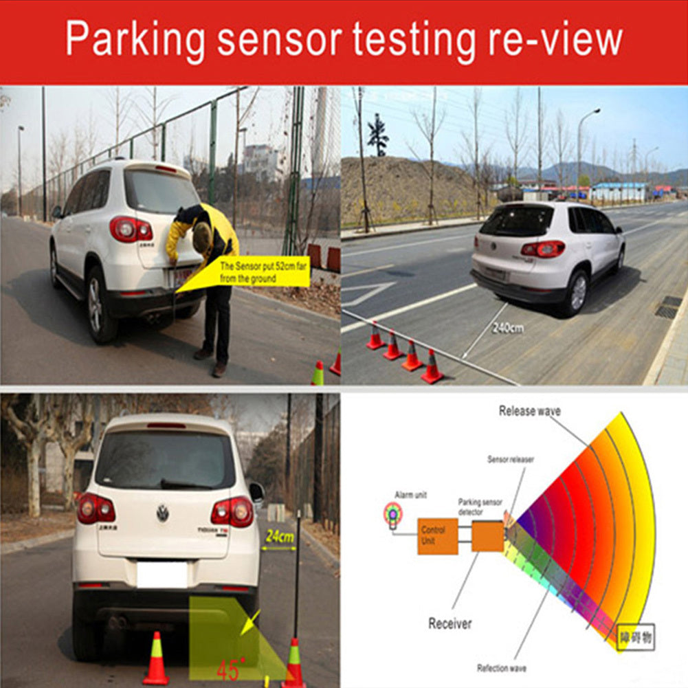 Car Parking Sensor Set Lcd Display 4 Probe 80db Buzzer Alarm - Premium Other Car Electronics from Rapidvehicles - Just $45.99! Shop now at Rapidvehicles