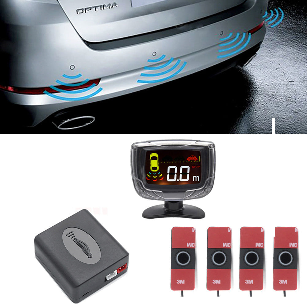 Car Parking Sensor Set Lcd Display 4 Probe 80db Buzzer Alarm - Premium Other Car Electronics from Rapidvehicles - Just $45.99! Shop now at Rapidvehicles