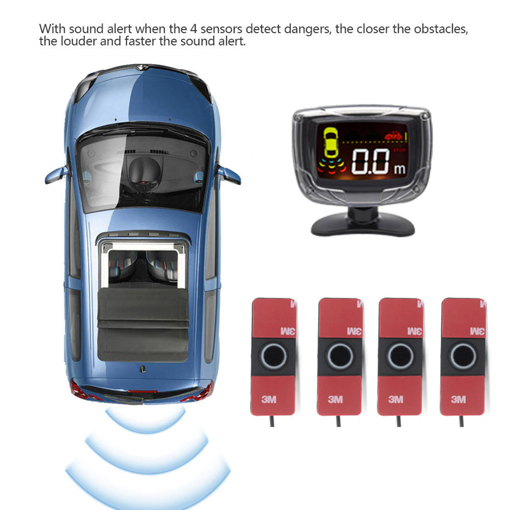 Car Parking Sensor Set Lcd Display 4 Probe 80db Buzzer Alarm - Premium Other Car Electronics from Rapidvehicles - Just $45.99! Shop now at Rapidvehicles