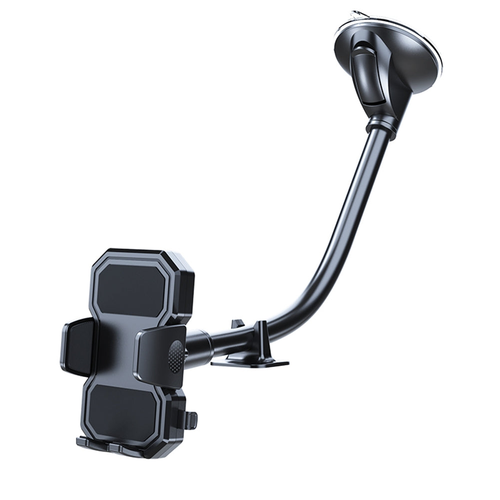 Windshield Car Phone Mount Holder Flexible Hose Extension Dashboard Suction Cup Bracket Black - Premium Car Mounts & Holders from Rapidvehicles - Just $22.99! Shop now at Rapidvehicles