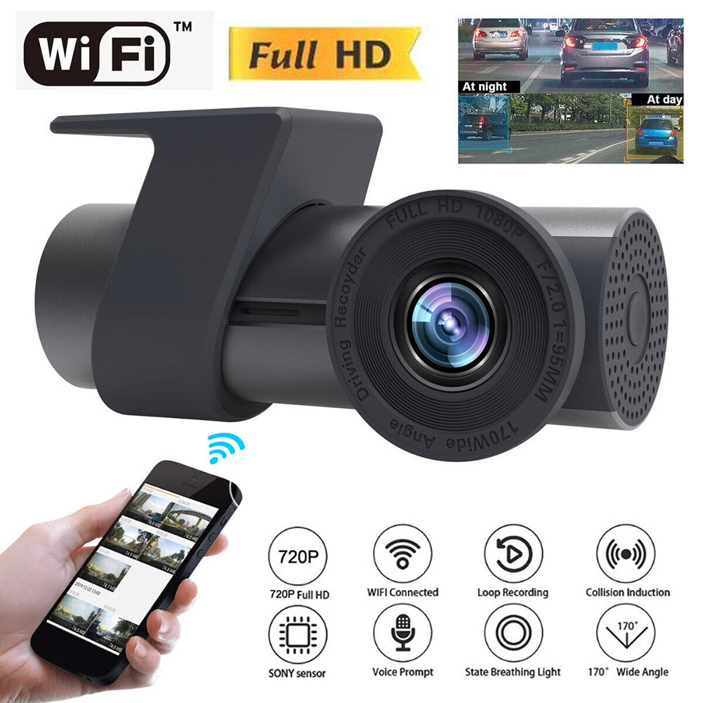 Car Driving Recorder 1080p Hd Wifi Dvr Camera Dual Recording Night Vision Reversing Dash Cam Black - Premium Car Rear View Camera from Rapidvehicles - Just $53.47! Shop now at Rapidvehicles